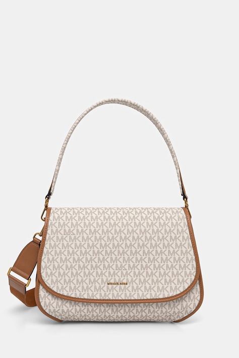 MICHAEL Michael Kors torebka crossbody damska z imitacji skóry Holmes beżowa 30T6AX3M2B