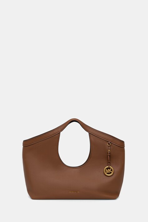 MICHAEL Michael Kors torebka shopper damska skórzana Haddie brązowa 30T6AX6T3L