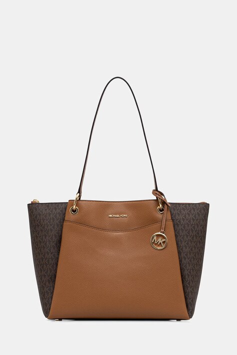 MICHAEL Michael Kors torebka shopper damska z imitacji skóry May brązowa 30T6GX5T7B