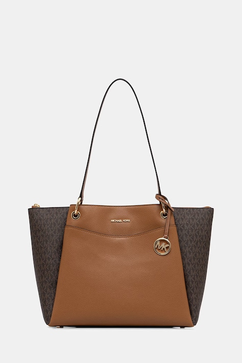 MICHAEL Michael Kors torebka shopper damska z imitacji skóry May brązowa 30T6GX5T7B