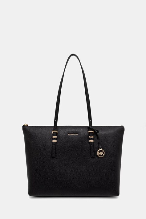 MICHAEL Michael Kors torebka shopper damska skórzana QUINN czarna 30T6GQNT7L