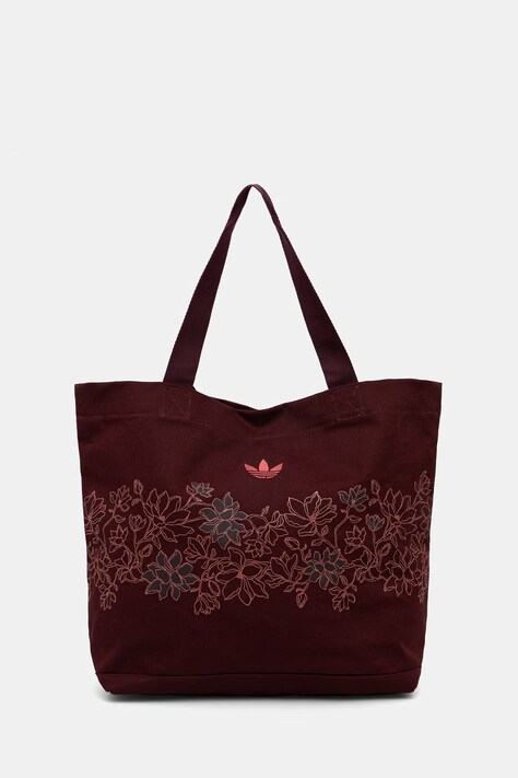 adidas Originals torebka shopper damska bawełniana bordowa KW9204