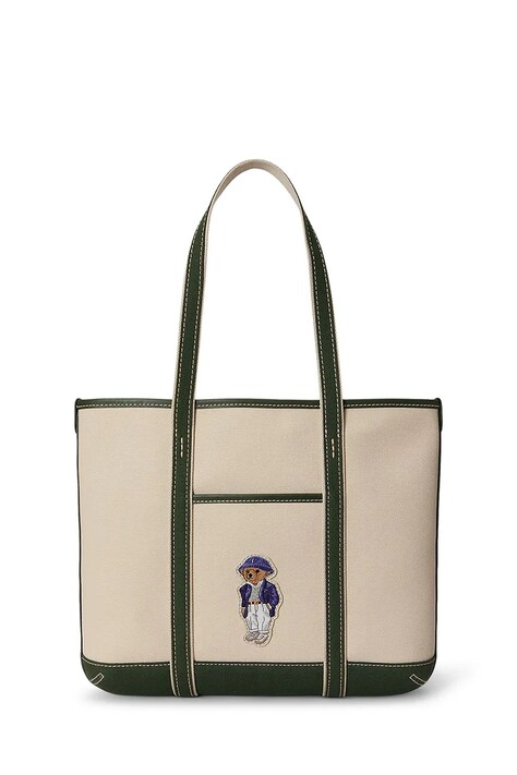 Polo Ralph Lauren torebka shopper damska beżowa 428P14295
