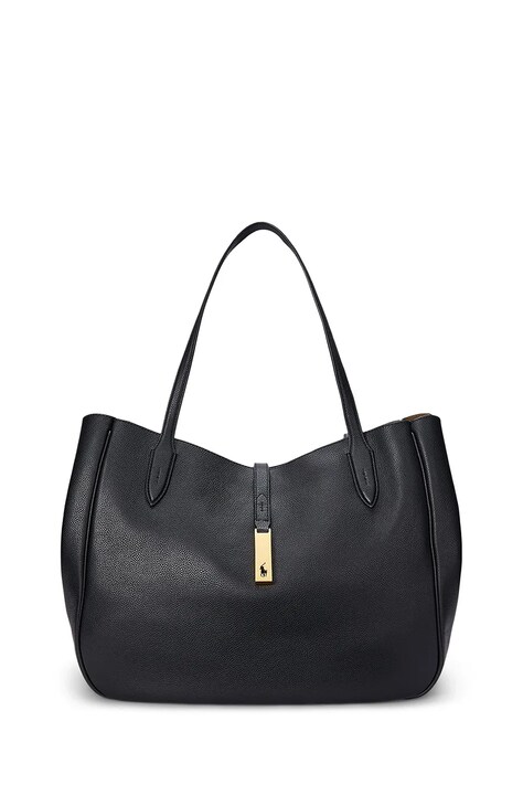 Polo Ralph Lauren torebka shopper damska skórzana czarna 428935220