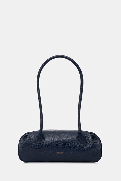 Yuzefi torebka bagietka damska skórzana OYSTER SHOULDER MINI granatowa YUZSS26-HB-OSM-L063