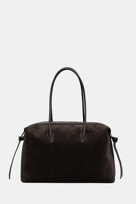 Yuzefi torebka tote damska zamszowa LARGE BRIOCHE DUFFLE brązowa YUZSS26-HB-LBD-S029