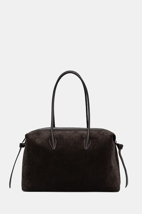 Yuzefi torebka tote damska zamszowa LARGE BRIOCHE DUFFLE brązowa YUZSS26-HB-LBD-S029