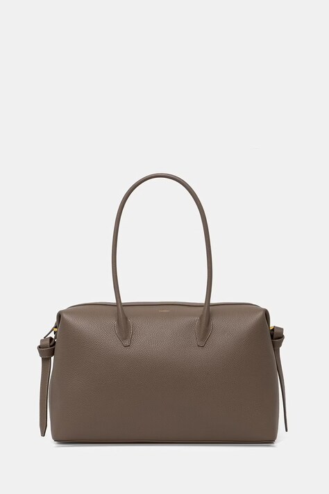 Yuzefi torebka shopper damska skórzana LARGE BRIOCHE DUFFLE brązowa YUZRS26-HB-LBD-L052