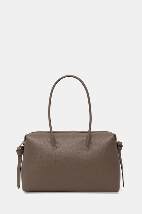 Yuzefi torebka shopper damska skórzana LARGE BRIOCHE DUFFLE brązowa YUZRS26-HB-LBD-L052