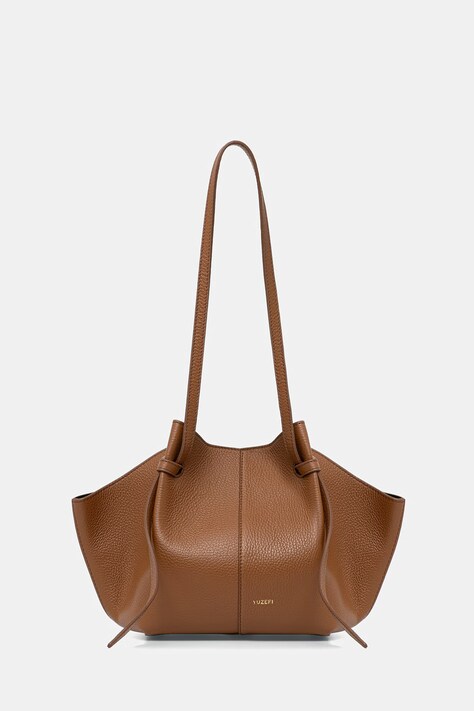Yuzefi torebka tote damska skórzana MOCHI brązowa YUZSS26-HB-MO-L069