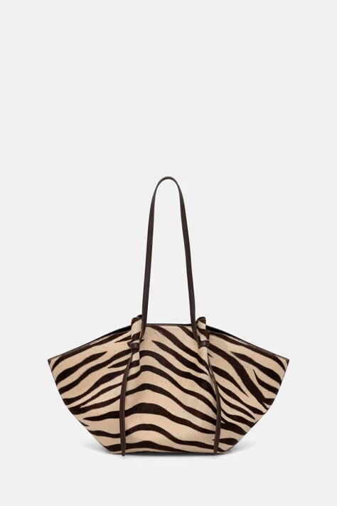 Yuzefi torebka shopper damska skórzana LARGE MOCHI brązowa YUZPF26-HB-LM-L076