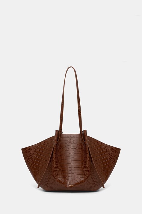 Yuzefi torebka shopper damska skórzana LARGE MOCHI brązowa YUZPF26.HB.LM.L075