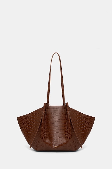 Yuzefi torebka shopper damska skórzana LARGE MOCHI brązowa YUZPF26.HB.LM.L075
