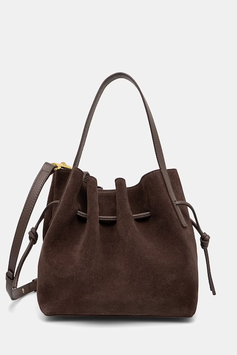 Yuzefi torebka crossbody damska skórzana MINI SCALLOP brązowa YUZPF26.HB.MST.S026