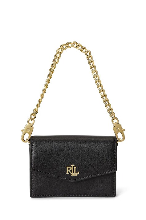 Lauren Ralph Lauren kopertówka damska skórzana czarna 432P11755