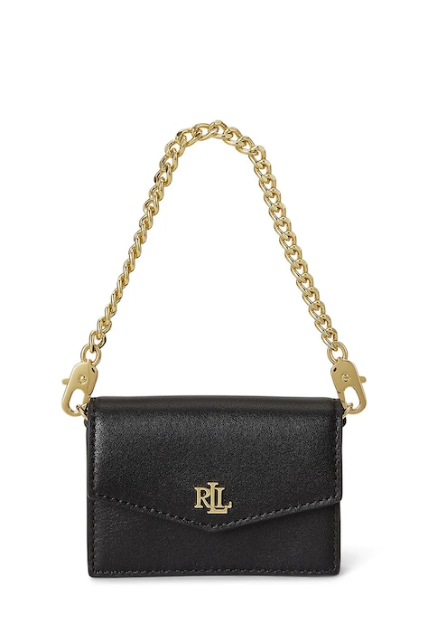 Lauren Ralph Lauren kopertówka damska skórzana czarna 432P11755