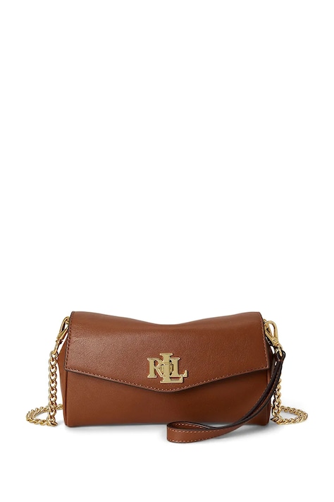 Lauren Ralph Lauren torebka crossbody damska skórzana brązowa 432P11743