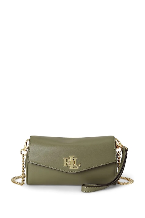 Lauren Ralph Lauren torebka crossbody damska skórzana zielona 432P11743