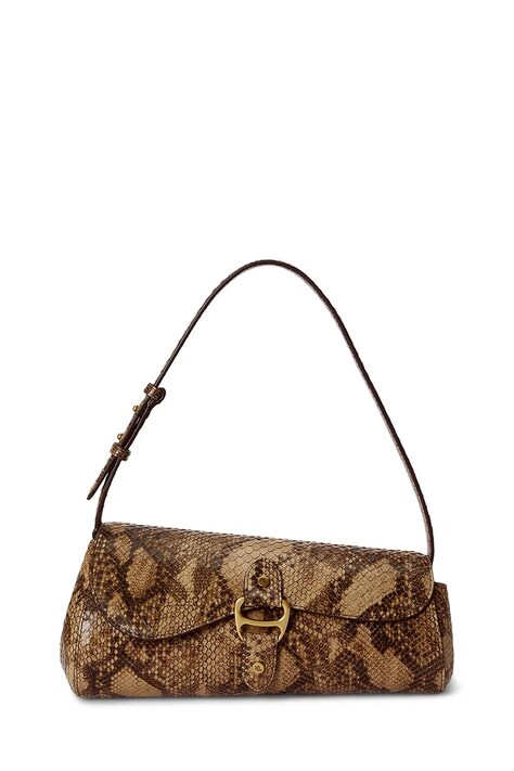Lauren Ralph Lauren torebka damska skórzana brązowa 431P15622