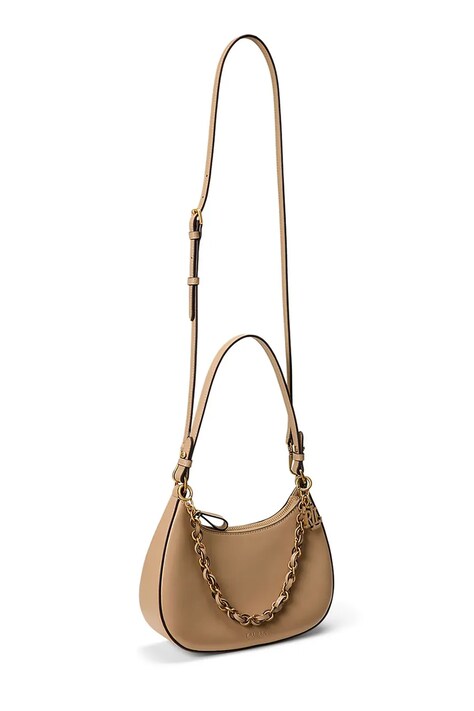 Lauren Ralph Lauren сумочка hobo жіноча шкіряна — AW26-TODZL5, бежевий — фото 3