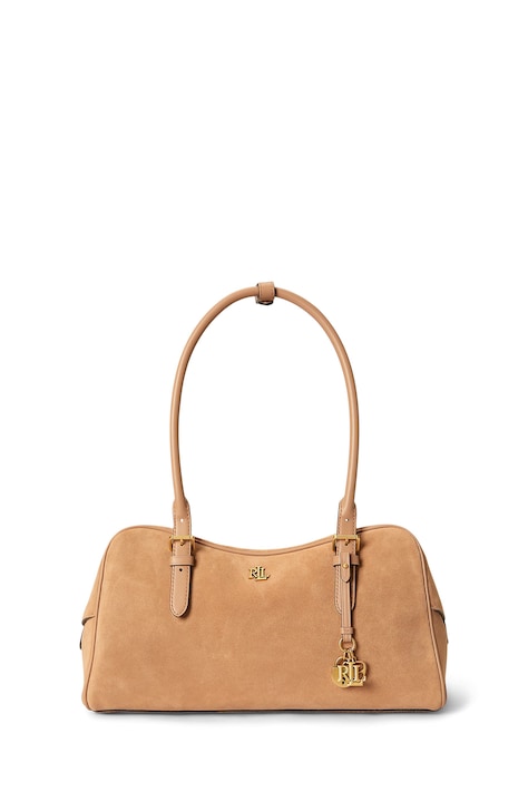 Lauren Ralph Lauren Borsa baguette da donna in camoscio rosa 431P15643