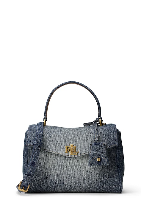 Lauren Ralph Lauren torebka crossbody damska jeansowa niebieska 431P15613