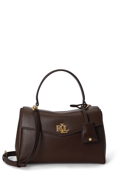 Lauren Ralph Lauren torebka crossbody damska skórzana brązowa 431P15611