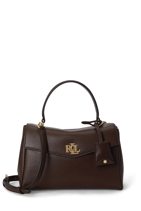 Lauren Ralph Lauren torebka crossbody damska skórzana brązowa 431P15611
