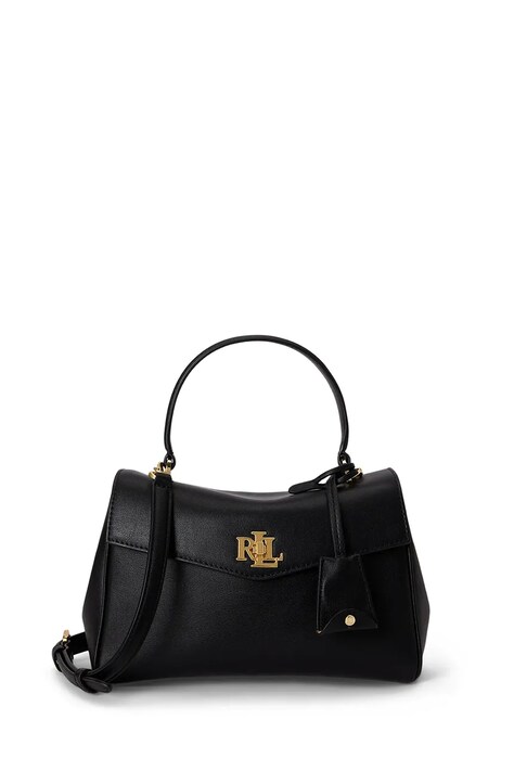 Lauren Ralph Lauren torebka crossbody damska skórzana czarna 431P15611