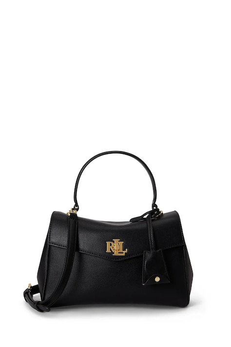 Lauren Ralph Lauren torebka crossbody damska skórzana czarna 431P15611
