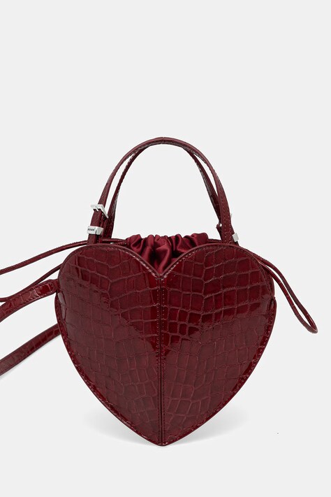 Rotate torebka crossbody damska skórzana bordowa 1164272691