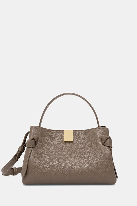 Yuzefi torebka crossbody damska skórzana GYOZA MINI brązowa YUZSS25-HB-MGZ-L052