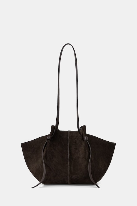Yuzefi torebka shopper damska zamszowa MOCHI brązowa YUZSS26-HB-MO-S029