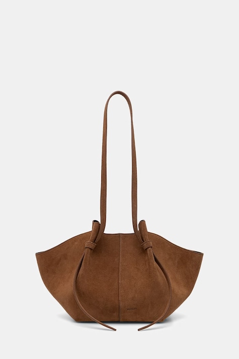 Yuzefi torebka tote damska zamszowa MOCHI brązowa YUZSS24-HB-MO-S015