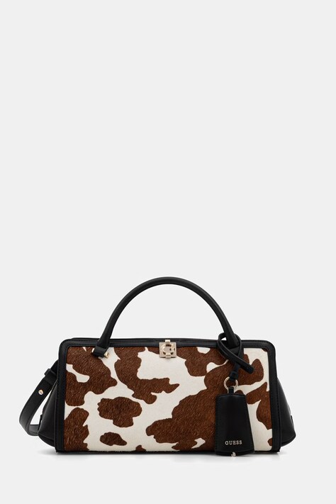 Guess crossbody kabelka dámská semišová AUDREY hnědá HWRG97 34060
