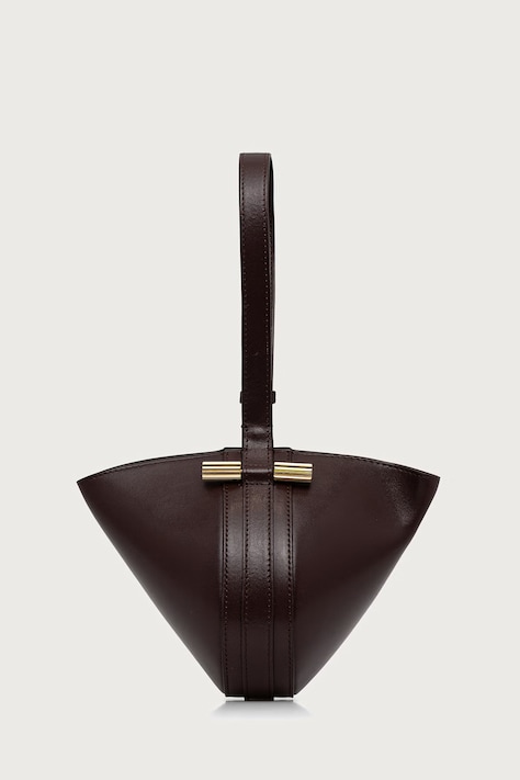 Victoria Beckham Τσάντα hobo γυναικεία δερμάτινη Portofino μπορντό B325AAC006639A