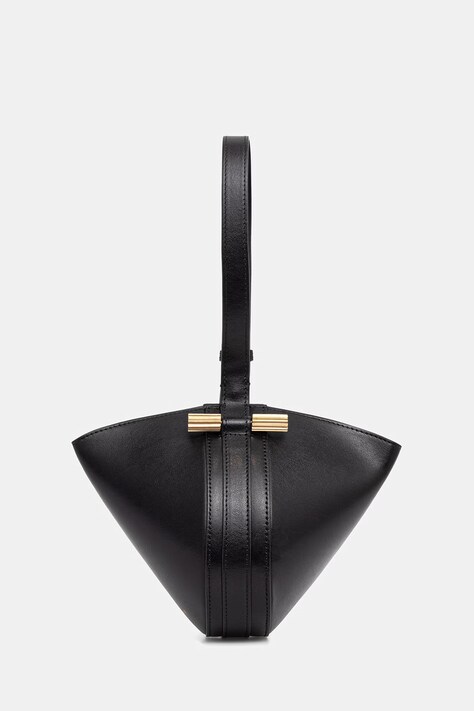 Victoria Beckham torebka hobo damska skórzana Portofino czarna B325AAC006639A