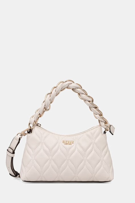 Guess torebka damska z imitacji skóry MAXINE beżowa HWQG97 33720