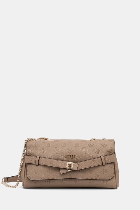 Guess torebka damska z imitacji skóry ELLA beżowa HWPD97 46210
