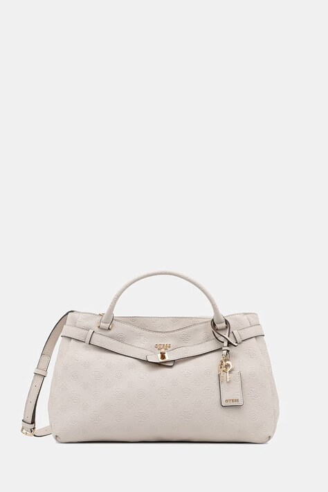 Guess torebka crossbody damska z imitacji skóry ELLA beżowa HWPD97 46060