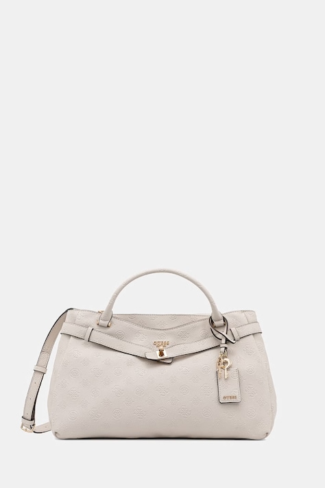 Guess torebka crossbody damska z imitacji skóry ELLA beżowa HWPD97 46060