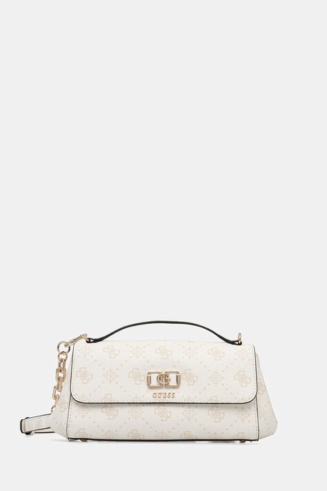 Guess torebka crossbody damska z imitacji skóry EMELIE biała HWGP99 28190