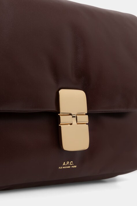 A.P.C. torebka crossbody damska skórzana sac grace soft bordowa PXCBS.F67022