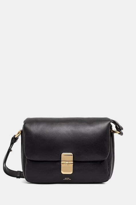 A.P.C. torebka crossbody damska skórzana sac grace soft czarna PXCBS.F67022