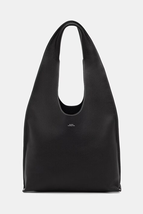 A.P.C. torebka tote damska skórzana le neige clou czarna PXCBC.F67043
