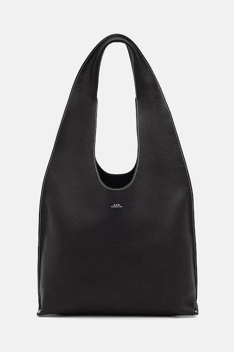 A.P.C. torebka tote damska skórzana le neige clou czarna PXCBC.F67043