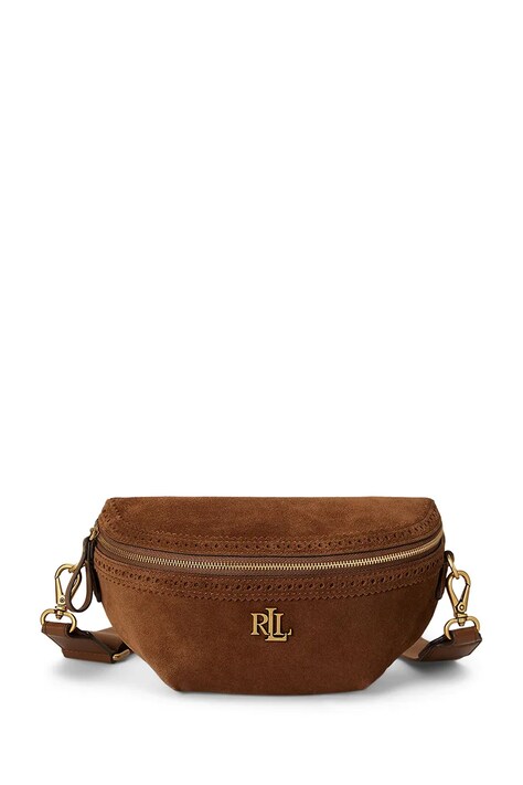 Lauren Ralph Lauren torebka crossbody damska skórzana brązowa 431P15644