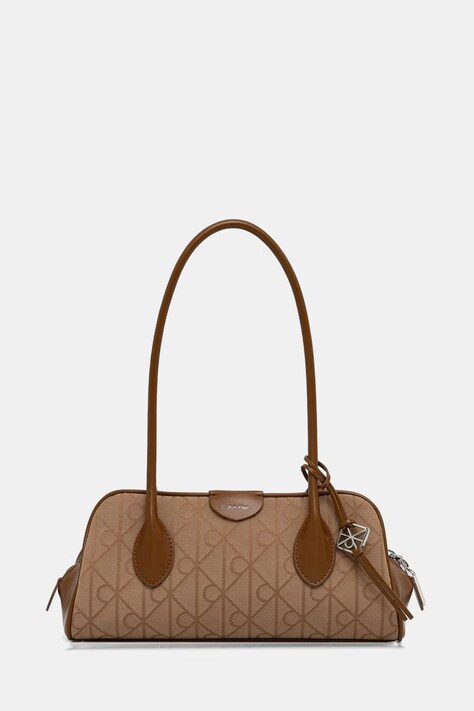 Calvin Klein torebka bagietka damska brązowa LV04F3744G