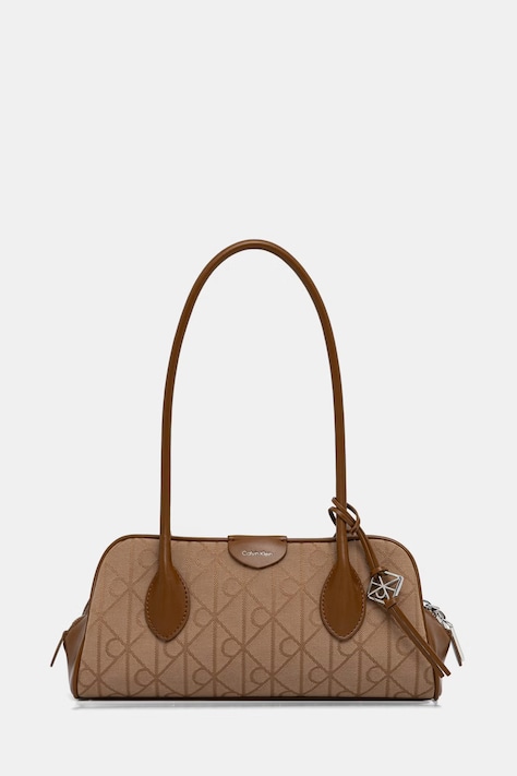 Calvin Klein torebka bagietka damska brązowa LV04F3744G