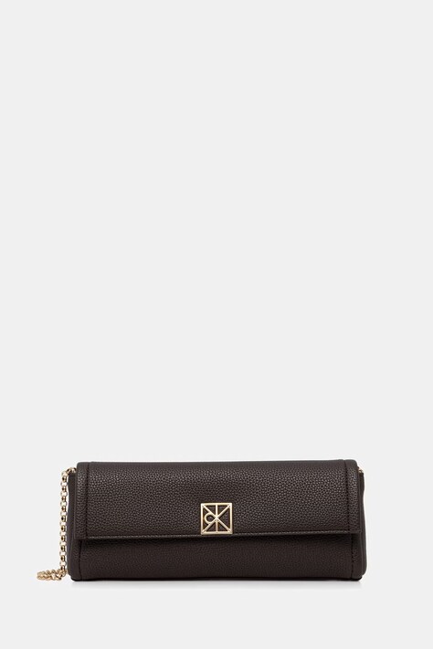 Calvin Klein torebka damska z imitacji skóry brązowa LV04F3740G